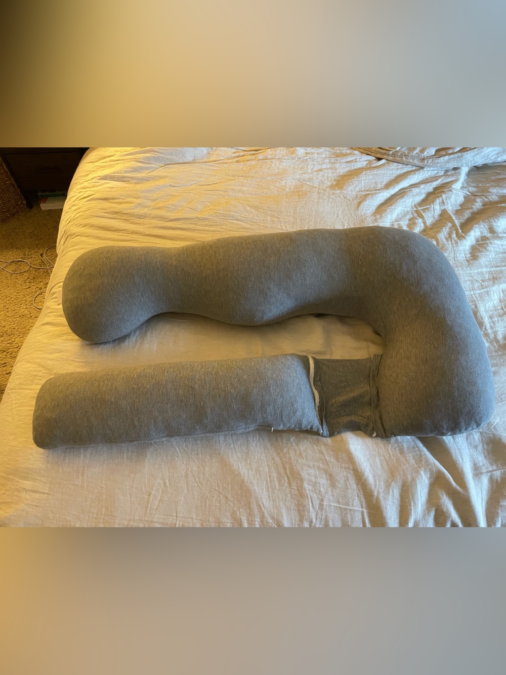 Soft Bamboo Full Body Pregnancy Pillow - Picture 4 of 8